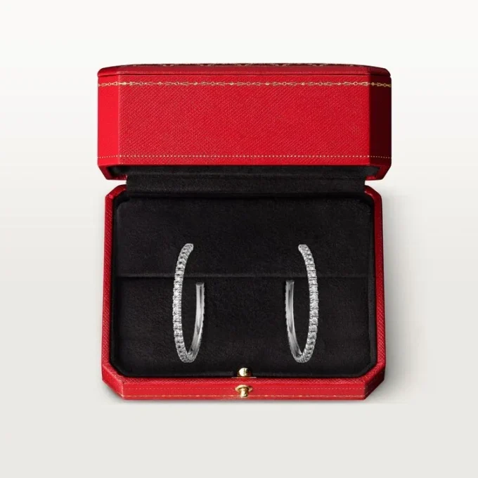 Etincelle De Cartier örhängen, medelstor modell – vitguld, diamanter – Cartier Etincelle De Cartier örhängen, medelstor modell – vitguld, diamanter – Cartier