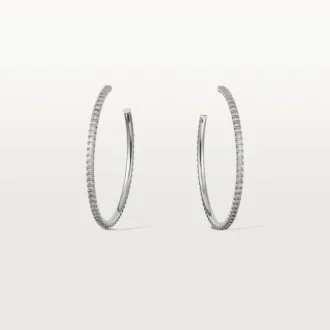 Etincelle De Cartier örhängen, stor modell – vitguld, diamanter – Cartier