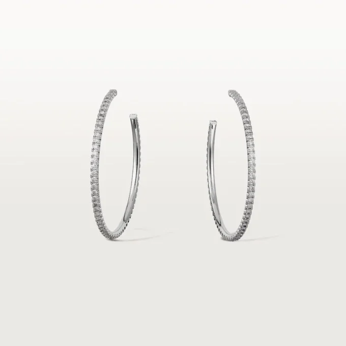 Etincelle De Cartier örhängen, stor modell – vitguld, diamanter – Cartier Etincelle De Cartier örhängen, stor modell – vitguld, diamanter – Cartier