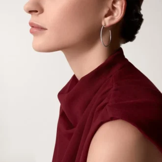 Etincelle De Cartier örhängen, stor modell – vitguld, diamanter – Cartier