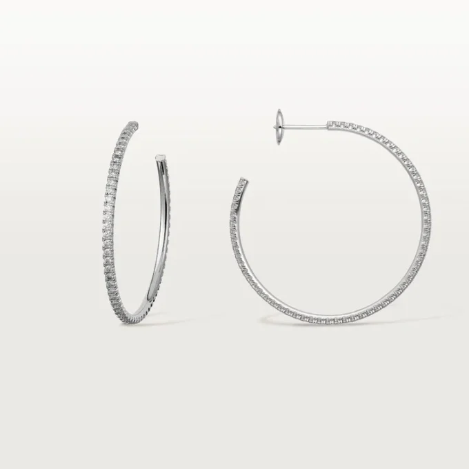 Etincelle De Cartier örhängen, stor modell – vitguld, diamanter – Cartier Etincelle De Cartier örhängen, stor modell – vitguld, diamanter – Cartier