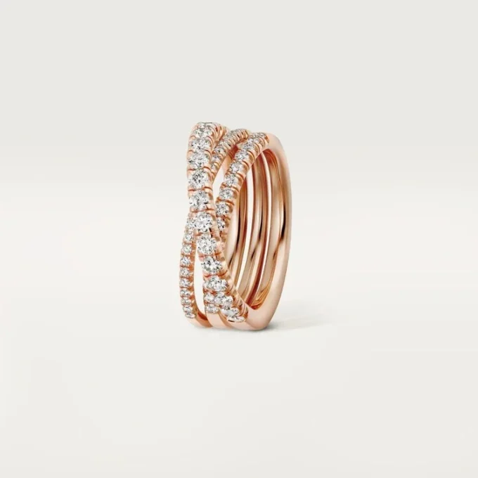 Etincelle De Cartier-ring – rosa guld, diamanter – Cartier