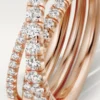 Etincelle De Cartier-ring – rosa guld, diamanter – Cartier