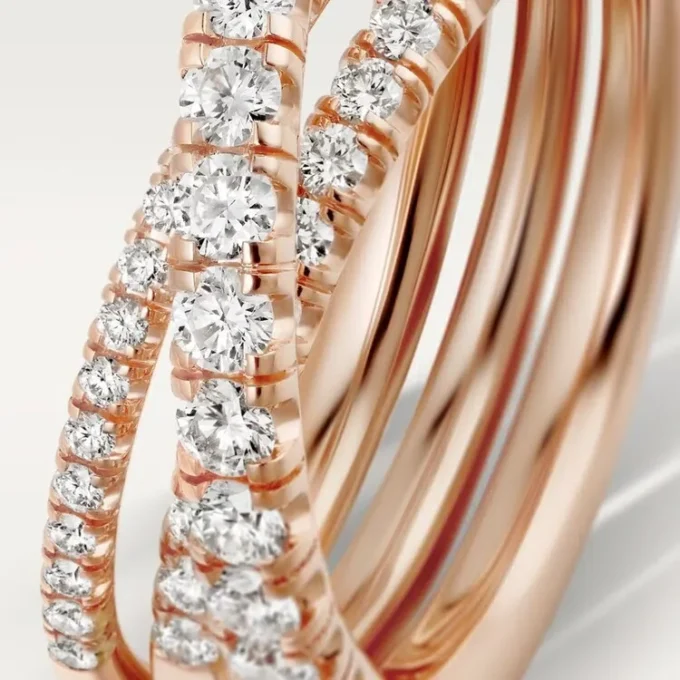 Etincelle De Cartier-ring – rosa guld, diamanter – Cartier