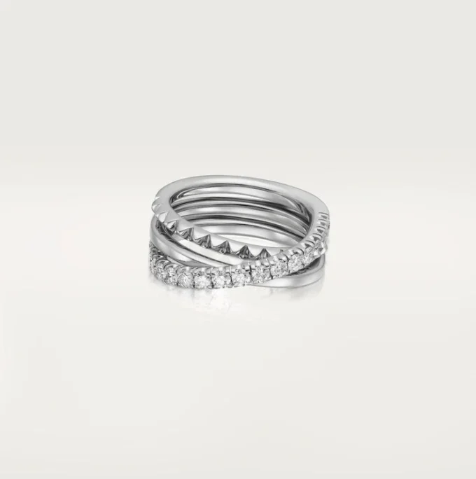 Etincelle De Cartier-ring – vitguld, diamanter – Cartier