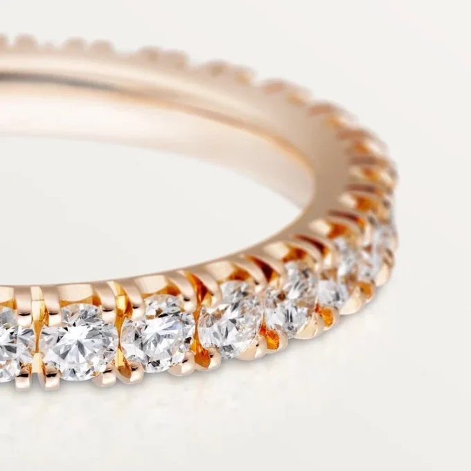 Etincelle De Cartier vigselring, 2,6 mm bredd, pavé Etincelle De Cartier vigselring, 2,6 mm bredd, pavé