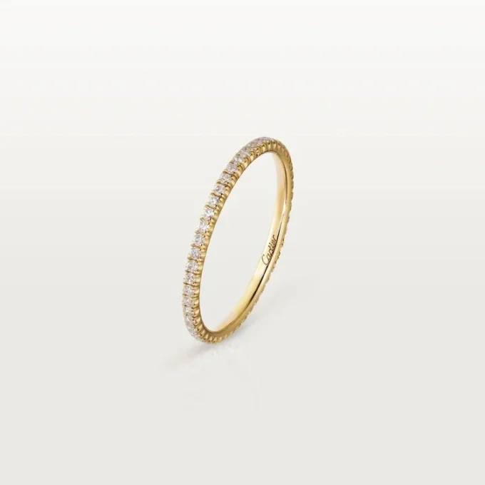 Etincelle De Cartier vigselring – gult guld, diamanter – Cartier