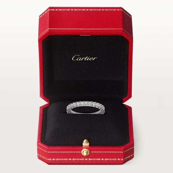 Etincelle De Cartier vigselring – platina, diamanter – Cartier