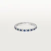 Etincelle De Cartier vigselring – platina, safirer, diamanter – Cartier