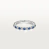 Etincelle De Cartier vigselring – platina, safirer, diamanter – Cartier