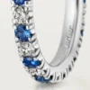 Etincelle De Cartier vigselring – platina, safirer, diamanter – Cartier