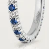 Etincelle De Cartier vigselring – platina, safirer, diamanter – Cartier