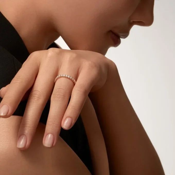 Etincelle De Cartier vigselring – rosa guld, diamanter – Cartier