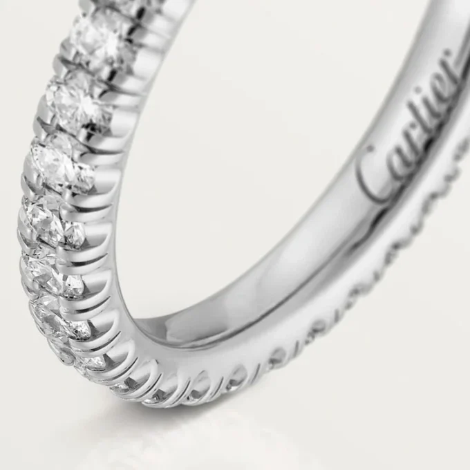Etincelle De Cartier vigselring – vitguld, diamanter – Cartier