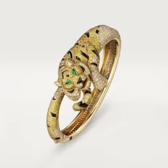 Faune Et Flore De Cartier-armband, gula, orange och bruna diamanter, pavé