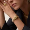 Faune Et Flore De Cartier-armband, gula, orange och bruna diamanter, pavé Faune Et Flore De Cartier-armband, gula, orange och bruna diamanter, pavé