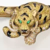 Faune Et Flore De Cartier-armband, gula, orange och bruna diamanter, pavé Faune Et Flore De Cartier-armband, gula, orange och bruna diamanter, pavé