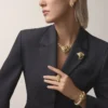 Faune Et Flore De Cartier-halsband, gula, orange och bruna diamanter, pavé Faune Et Flore De Cartier-halsband, gula, orange och bruna diamanter, pavé