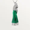 Faune Et Flore De Cartier-halsband, smaragdpärlor, pavé Faune Et Flore De Cartier-halsband, smaragdpärlor, pavé