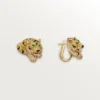 Faune Et Flore De Cartier örhängen, gula, orange och bruna diamanter, pavé Faune Et Flore De Cartier örhängen, gula, orange och bruna diamanter, pavé