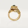 Faune Et Flore De Cartier-ring, gula, orange och bruna diamanter, pavé
