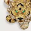 Faune Et Flore De Cartier-ring, gula, orange och bruna diamanter, pavé