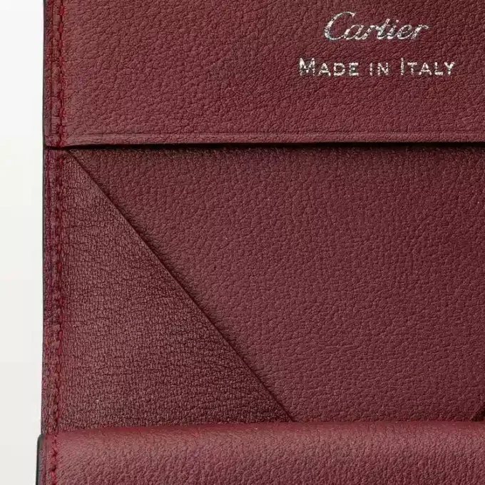 Fyrkantig plånbok, Must De Cartier – svart kalvskinn, rostfritt stål – Cartier Fyrkantig plånbok, Must De Cartier – svart kalvskinn, rostfritt stål – Cartier