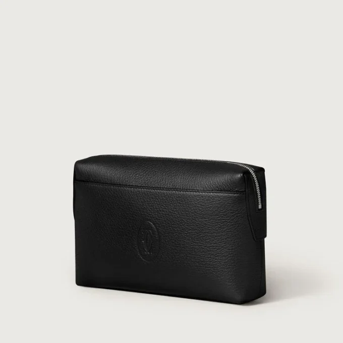 Fyrkantig påse, Must de Cartier – svart kalvskinn, palladiumfinish – Cartier Fyrkantig påse, Must de Cartier – svart kalvskinn, palladiumfinish – Cartier