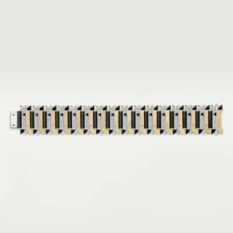 Geometrie & Contrastes-armband, onyx, pavé