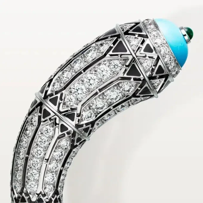 Geometrie & Contrastes-armband, turkos, pavé