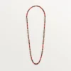 Geometrie & Contrastes-halsband, korall, pavé Geometrie & Contrastes-halsband, korall, pavé