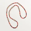 Geometrie & Contrastes-halsband, korall, pavé Geometrie & Contrastes-halsband, korall, pavé
