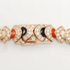 Geometrie & Contrastes-halsband, korall, pavé Geometrie & Contrastes-halsband, korall, pavé