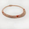 Geometrie & Contrastes-halsband, korall, pavé Geometrie & Contrastes-halsband, korall, pavé