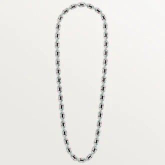 Geometrie & Contrastes halsband, krysopras, multi-wear, pavé Geometrie & Contrastes halsband, krysopras, multi-wear, pavé
