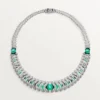 Geometrie & Contrastes-halsband, krysopras, pavé Geometrie & Contrastes-halsband, krysopras, pavé