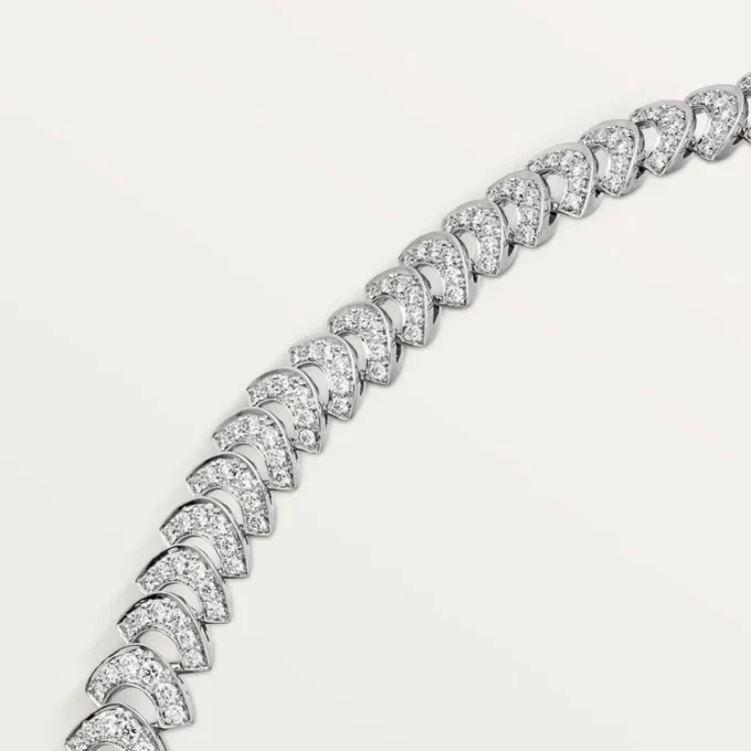 Geometrie & Contrastes-halsband, krysopras, pavé Geometrie & Contrastes-halsband, krysopras, pavé