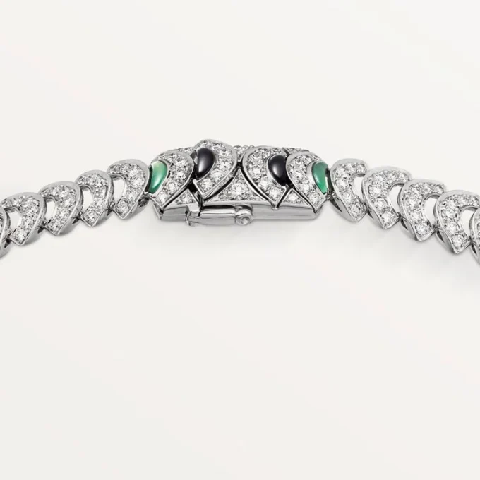 Geometrie & Contrastes-halsband, krysopras, pavé Geometrie & Contrastes-halsband, krysopras, pavé