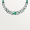 Geometrie & Contrastes-halsband, krysopras, pavé Geometrie & Contrastes-halsband, krysopras, pavé