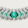 Geometrie & Contrastes-halsband, krysopras, pavé Geometrie & Contrastes-halsband, krysopras, pavé