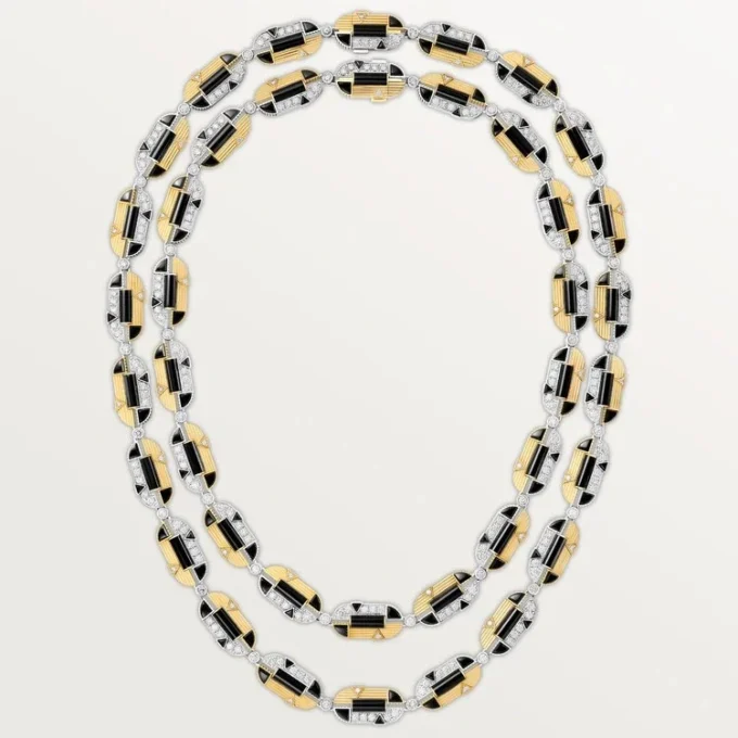 Geometrie & Contrastes Halsband, Onyx, Multi-Wear, Paved Geometrie & Contrastes Halsband, Onyx, Multi-Wear, Paved