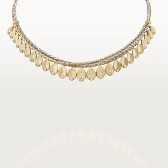 Grain De Cafe-halsband, diamanter Grain De Cafe-halsband, diamanter