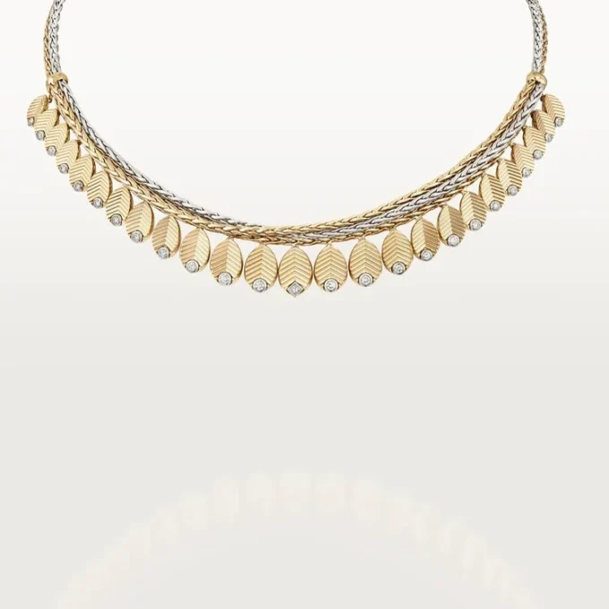 Grain De Cafe-halsband, diamanter Grain De Cafe-halsband, diamanter