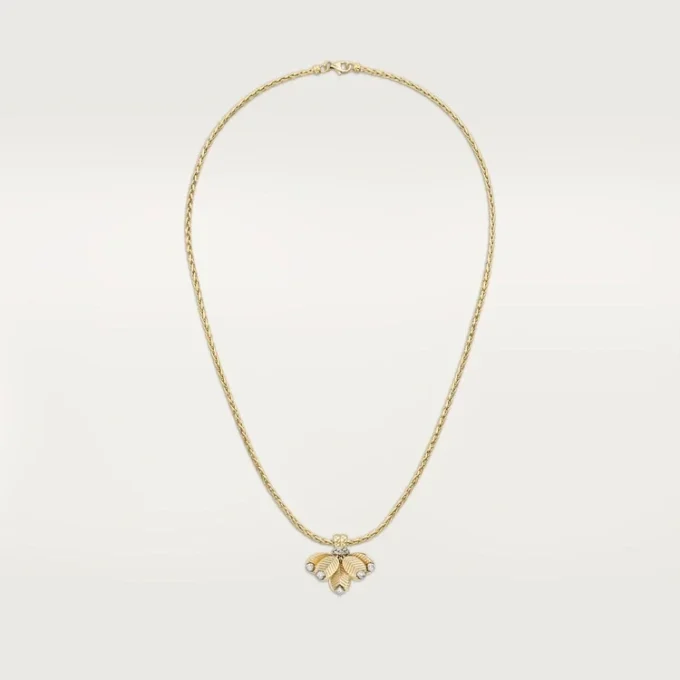Grain De Cafe-halsband, diamanter Grain De Cafe-halsband, diamanter
