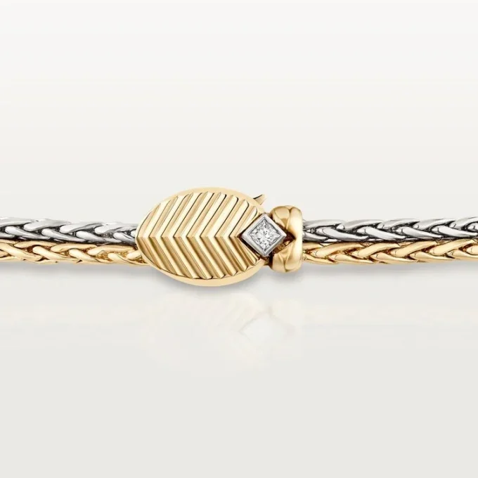 Grain De Cafe-halsband, diamanter Grain De Cafe-halsband, diamanter