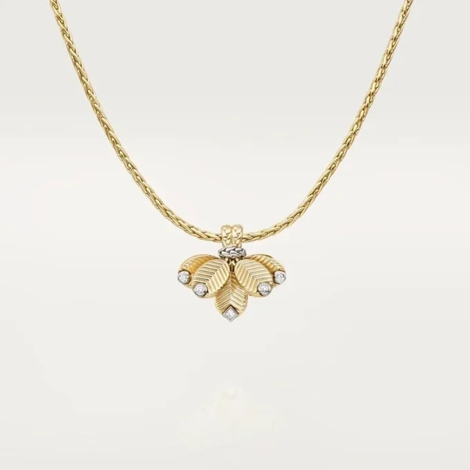 Grain De Cafe-halsband, diamanter Grain De Cafe-halsband, diamanter