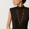 Grain De Cafe långt halsband, diamanter Grain De Cafe långt halsband, diamanter