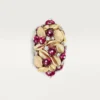 Grain De Cafe-ring, rubellit, halvpavé Grain De Cafe-ring, rubellit, halvpavé