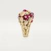 Grain De Cafe-ring, rubellit, halvpavé Grain De Cafe-ring, rubellit, halvpavé