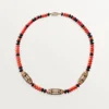 Högklassigt smycke – Halsband – Roséguld, korall, onyx, svart lack, diamanter – Cartier Högklassigt smycke – Halsband – Roséguld, korall, onyx, svart lack, diamanter – Cartier